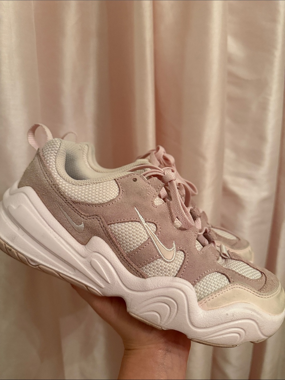 Nike Women’s Light Pink Suede & Mesh Retro Runner